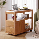 サイドワゴン キャスター付き おしゃれ サイドデスク デスクワゴン 3段 北欧 ヴィンテージ デスク 収納 A4サイズ ワゴン デスク下 キッチンワゴン スリム キッチン収納 ファイルラック サイドラック ワークサポートワゴン