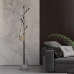 ポールハンガー スチール製 高さ180cm 立て置きタイプ コートハンガー 洋服掛け 省スペース デザイン インテリア 寝室 室内用 ブラック／レッド