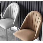 Casaconer | ダイニングチェア・レザー・チェアー・カフェ・おしゃれ・2脚/4脚セット・椅子・チェア・イス・北欧・ヴィンテージ・合皮・シンプル・ダイニングチェアー・ダイニング・椅子・グレー・リビング・在宅ワーク・業務用