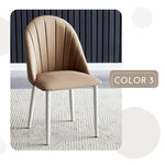 Casaconer | ダイニングチェア・レザー・チェアー・カフェ・おしゃれ・2脚/4脚セット・椅子・チェア・イス・北欧・ヴィンテージ・合皮・シンプル・ダイニングチェアー・ダイニング・椅子・グレー・リビング・在宅ワーク・業務用