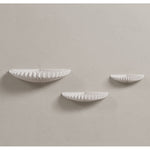 Casaconer | ウォールシェルフ・賃貸・取り付け・本棚・賃貸OK・飾り棚・壁・付け・3点セット・飾りだな・ウォールラック・ディスプレイ・紙製・22/30/40cm・壁掛け棚・ホワイト・白・韓国・北欧・フック・DIY・北欧・インテリア・収納・スリム