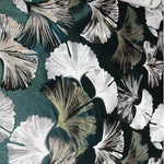 Casaconer | ダイニングチェア・花柄デザイン・幅50cm・グリーン/レッド・金属脚・デザイナーチェア