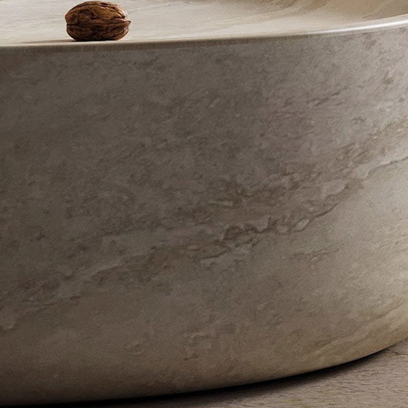 ローテーブル 侘寂風 円形 センターテーブル 幅80cm／100cm デザインテーブル アート風 繊維強化プラスチック製 FRP モダンインテリア 客間 リビングテーブル おしゃれ シンプル