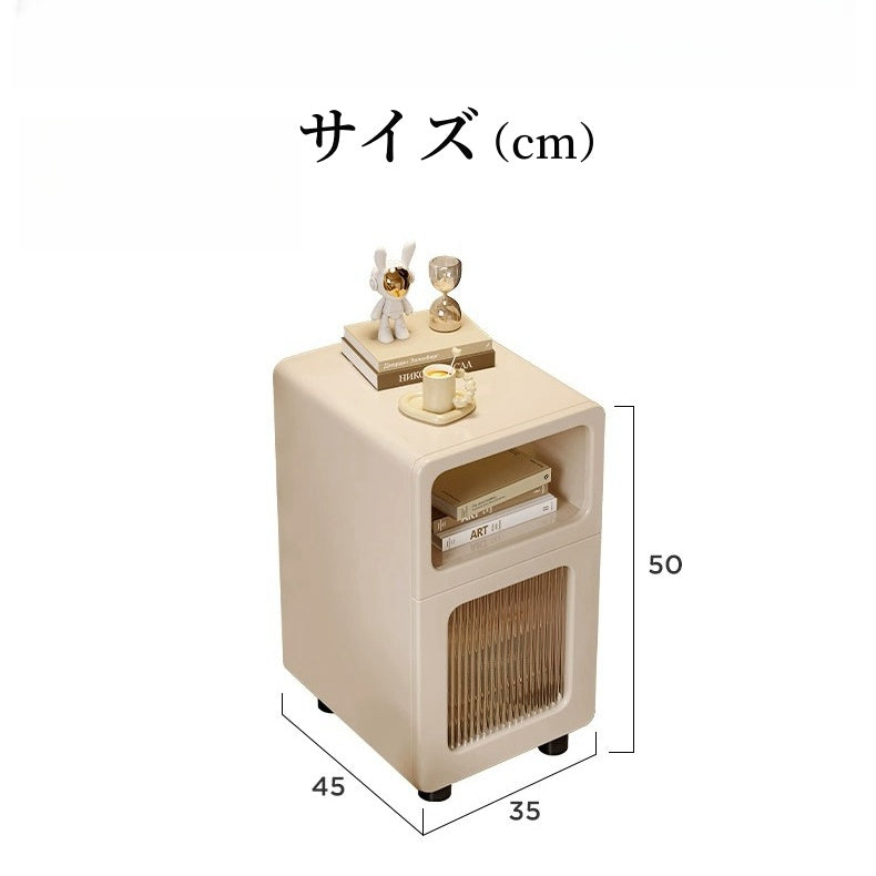 サイドテーブル ナイトテーブル 収納 ベットサイドテーブル 寝室 ベッドルーム 韓国風サイズ