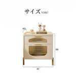 サイドテーブル,ナイトテーブル,収納,ベットサイドテーブル,寝室,ベッドルーム,ライトリュクス,おしゃれ,サイズ