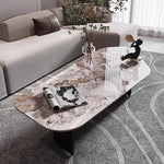 Casaconer | ローテーブル・センターテーブル・勾玉型・リビング・ソファテーブル・セラミック・モダン・1人暮らし