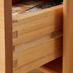 Casaconer | ほぼ完成品・脚の取り付けが必要・ナイトテーブル・サイドテーブル・ベッドサイドチェスト・ベッドサイド・木製・収納・おしゃれ・コンセント・引き出し・シンプル・モダン・ナチュラル・寝室収納・読書・スリム・コンパクト・ダークブラウン・ナチュラル