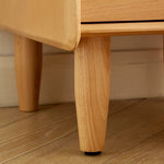 Casaconer | ほぼ完成品・脚の取り付けが必要・ナイトテーブル・サイドテーブル・ベッドサイドチェスト・ベッドサイド・木製・収納・おしゃれ・コンセント・引き出し・シンプル・モダン・ナチュラル・寝室収納・読書・スリム・コンパクト・ダークブラウン・ナチュラル