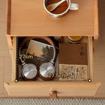 Casaconer | ほぼ完成品・脚の取り付けが必要・ナイトテーブル・サイドテーブル・ベッドサイドチェスト・ベッドサイド・木製・収納・おしゃれ・コンセント・引き出し・シンプル・モダン・ナチュラル・寝室収納・読書・スリム・コンパクト・ダークブラウン・ナチュラル