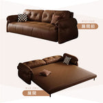 Casaconer | ソファーベッド・レザー・北欧・モダン・おしゃれ・リビングソファー・ダイニングソファー・3人掛け