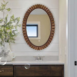 鏡 壁掛け 洗面鏡 ウォールミラー おしゃれ 壁掛けミラー 丸い 玄関 洗面台 トイレ 寝室 丸形 風水 かがみ 50/60cm ミラー 開運 化粧 新築 北欧 飛散防止加工 インテリア 丸い かがみ ギフト プレゼント