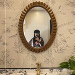 鏡 壁掛け 洗面鏡 ウォールミラー おしゃれ 壁掛けミラー 丸い 玄関 洗面台 トイレ 寝室 丸形 風水 かがみ 50/60cm ミラー 開運 化粧 新築 北欧 飛散防止加工 インテリア 丸い かがみ ギフト プレゼント