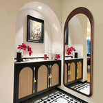 鏡 おしゃれ オーバル 鏡 ミラー 北欧 玄関鏡 リビング鏡玄関姿見 鏡 ミラー立て掛け＆壁掛け