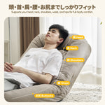 Casaconer | 座椅子・ヘッドリクライニング・ハイバック・コンパクト・6段ギア・リクライニング座椅子・チェア・一人用・グレー・7日内出荷