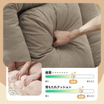 Casaconer | 座椅子・ヘッドリクライニング・ハイバック・コンパクト・6段ギア・リクライニング座椅子・チェア・一人用・グレー・7日内出荷