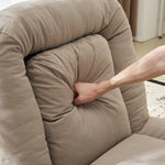 Casaconer | 座椅子・ヘッドリクライニング・ハイバック・コンパクト・6段ギア・リクライニング座椅子・チェア・一人用・グレー・7日内出荷