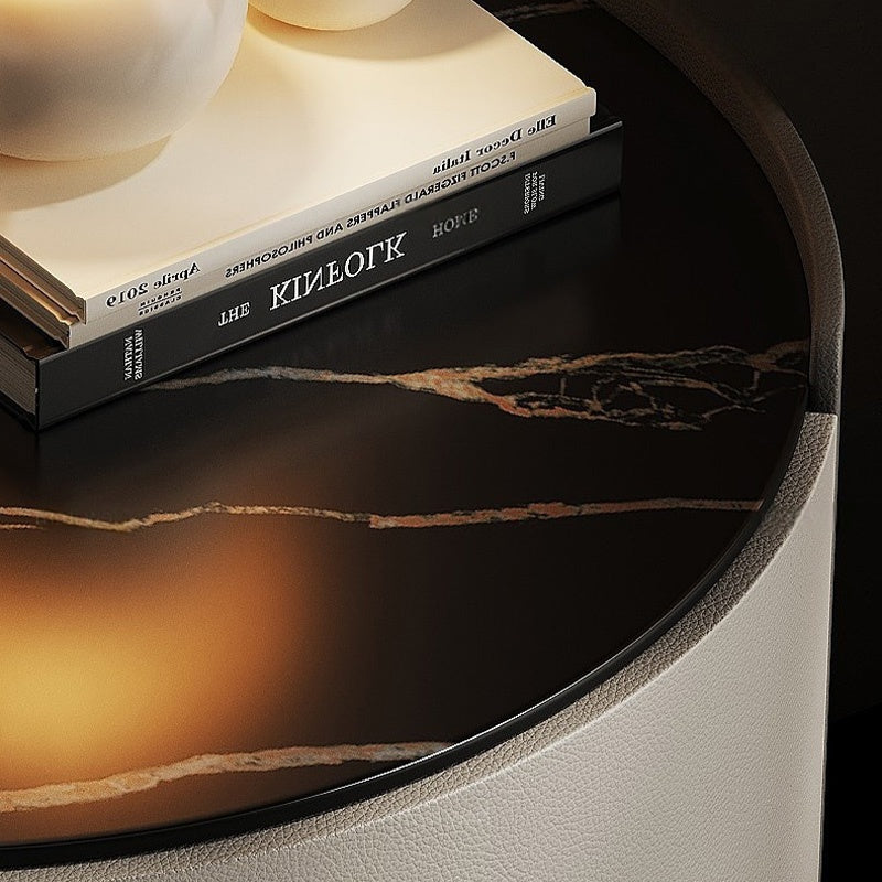 サイドテーブル ベッド ナイトテーブル ベッドサイドテーブル 北欧 キャスター付き 収納 ナイトテーブル コンパクト収納 セラミック 合皮 引き出し ソファ ベッド ソファー 一人暮らし ベッドサイドテーブル