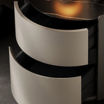 サイドテーブル ベッド ナイトテーブル ベッドサイドテーブル 北欧 キャスター付き 収納 ナイトテーブル コンパクト収納 セラミック 合皮 引き出し ソファ ベッド ソファー 一人暮らし ベッドサイドテーブル