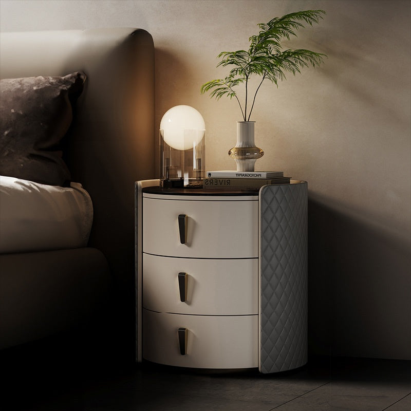 サイドテーブル ベッド ナイトテーブル ベッドサイドテーブル 北欧 キャスター付き 収納 ナイトテーブル コンパクト収納 セラミック 合皮 引き出し ソファ ベッド ソファー 一人暮らし ベッドサイドテーブル