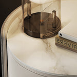 サイドテーブル ベッド ナイトテーブル ベッドサイドテーブル 北欧 キャスター付き 収納 ナイトテーブル コンパクト収納 セラミック 合皮 引き出し ソファ ベッド ソファー 一人暮らし ベッドサイドテーブル