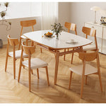 伸長式,ダイニングテーブル,丸テーブル,エクステンションテーブル,2人掛け,4人掛け,6人掛け,食卓,食事テーブル,伸縮テーブル,無垢材,オーク,ナチュラル,セラミック日々の暮らしを引き立てる