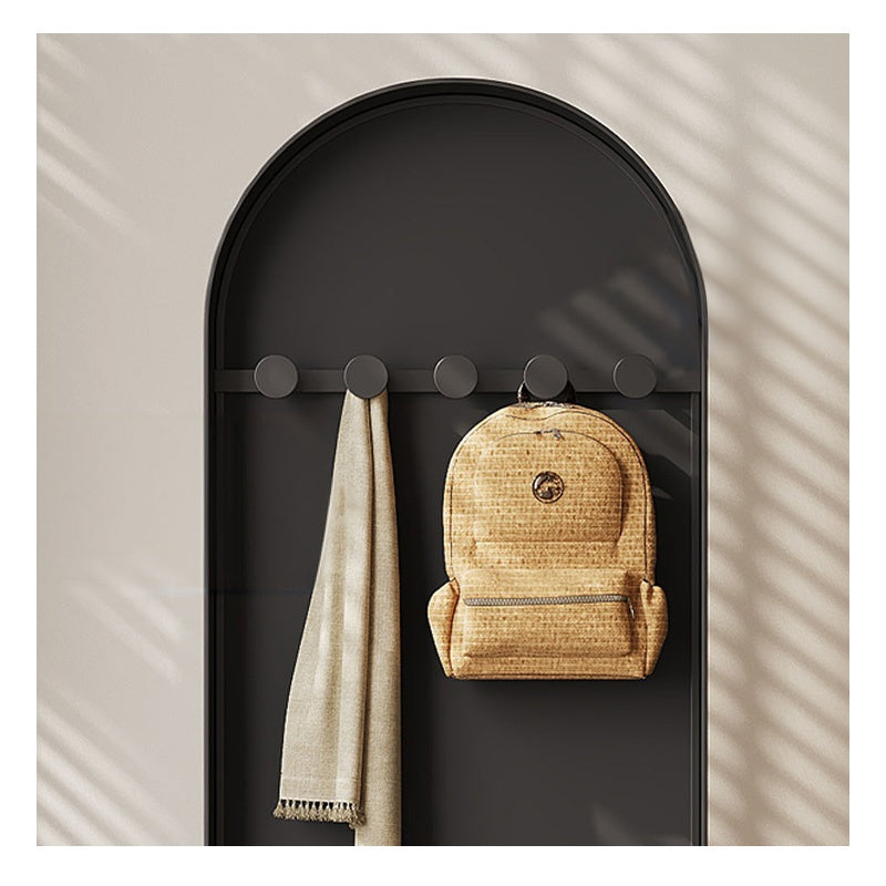 回転式 全身鏡 ミラーラック キャスター付き スリム 収納一体型 ハンガーラック 展示棚 置物ラック 可動式 フロアミラー 玄関 リビング 寝室 省スペース ブラック ホワイト レトロ モダン