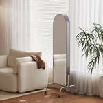 回転式 全身鏡 ミラーラック キャスター付き スリム 収納一体型 ハンガーラック 展示棚 置物ラック 可動式 フロアミラー 玄関 リビング 寝室 省スペース ブラック ホワイト レトロ モダン