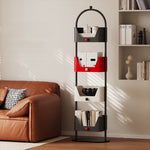 スチールラック 本棚 スリム フロアラック 幅40cm 高さ138cm 多段収納 収納棚 コーナー対応 省スペース 壁際設置 書斎 オフィス リビング モダン デザイン おしゃれ