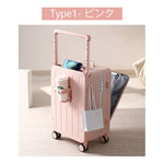 Casaconer | スーツケース・キャリーケース・軽量・静音キャスター・ダブルファスナー・大容量・旅行・出張