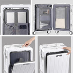 Casaconer | スーツケース・キャリーケース・軽量・静音キャスター・ダブルファスナー・大容量・旅行・出張