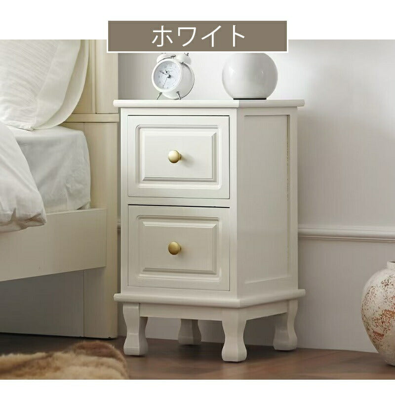 【完成品】ナイトテーブル ベッド テーブル 木製 天然木 サイドテーブル 木目調 置き台 コンパクト 引出し付き 幅30cm 収納付き おしゃれ 新生活 高級感 シンプル 小物収納 おしゃれ アンティーク スリム 北欧 白 ホワイト