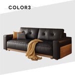 Casaconer | ソファーベッド・レザー・北欧・モダン・おしゃれ・リビングソファー・ダイニングソファー・3人掛け