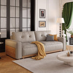 Casaconer | ソファーベッド・レザー・北欧・モダン・おしゃれ・リビングソファー・ダイニングソファー・3人掛け