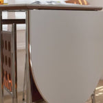 Casaconer | ダイニングテーブル・丸型・セラミック天板・幅30cm/150cm・2人掛け/4人掛け/6人掛け・伸長式・折りたたみ式・艶消し・スチール脚・モダン・北欧風・ブラック/ホワイト・おしゃれ・食卓