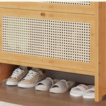 下駄箱,シューズラック,竹製,ラタン編み,シューズボックス,収納,玄関,シンプル,ナチュラル,おすすめ,三段収納