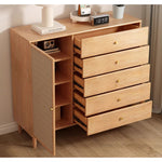 収納棚・ラタン調・ラタン風・おしゃれ・ナチュラル・韓国・北欧・食器収納・リビングボード・リビング・収納・幅120・幅100