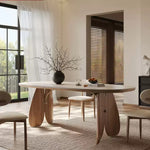 Casaconer | セラミックダイニングテーブル天然木材脚