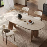 Casaconer | セラミックダイニングテーブル天然木材脚