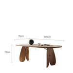 Casaconer | セラミックダイニングテーブル天然木材脚