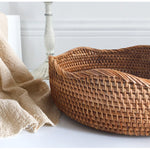 Casaconer | ラタン・おしゃれ・北欧・SMLサイズ・フルーツバスケット・お菓子入れ・果物かご・かご