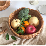Casaconer | ラタン・おしゃれ・北欧・SMLサイズ・フルーツバスケット・お菓子入れ・果物かご・かご