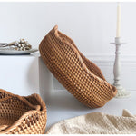 Casaconer | ラタン・おしゃれ・北欧・SMLサイズ・フルーツバスケット・お菓子入れ・果物かご・かご