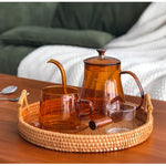 Casaconer | ラタン・おしゃれ・北欧・SMLサイズ・フルーツバスケット・お菓子入れ・果物かご・かご