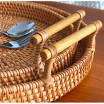 Casaconer | ラタン・おしゃれ・北欧・SMLサイズ・フルーツバスケット・お菓子入れ・果物かご・かご