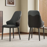 チェア 4脚セット ダイニングチェア 2脚セット 椅子 おしゃれ pu レザー チェア　デスクチェア 北欧 おしゃれ 疲れない 背もたれ ホワイト 白 パソコンチェア モダン イス 高級感