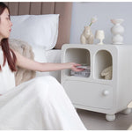 Casaconer | サイドテーブル・モダン・おしゃれ・韓国風・収納付き・寝室・小物収納・収納・幅50