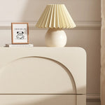 サイドテーブル,ナイトテーブル,クリーム,フェミニン,寝室,ベッドルーム,キュート,角丸