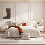 サイドテーブル,ナイトテーブル,クリーム,フェミニン,寝室,ベッドルーム,キュート,サイズ,二段