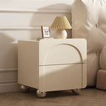 サイドテーブル,ナイトテーブル,クリーム,フェミニン,寝室,ベッドルーム,キュート