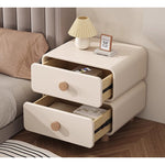ナイトテーブル,サイドテーブル,合皮,収納,リビング,寝室,ベッドルーム,クリーム風,キュート,おすすめ